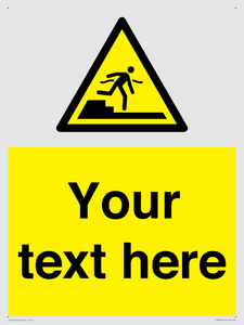 Custom warning Submerged step or steps